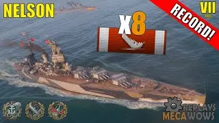 Nelson 8 Kills & 177k Damage | World of Warships Gameplay