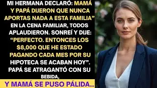 Mi hermana dijo en la cena que “nunca aporto”. Todos se rieron… así que hice algo inesperado.