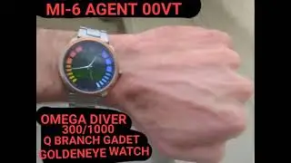 MI-6 Agent 00VT Tyler Vavra Bond Q/BRANCH GADET Omega 300/1000 GoldenEye WATCH