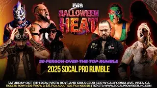 So-Cal Pro Wrestling: Halloween Heat Rumble 2025 | Ft. Gunjack [October 2025]