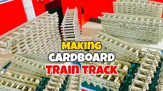 How to make train track with cardboard | Cardboard Train Track | Train Making With Cardboard