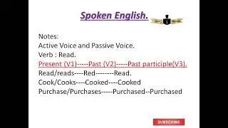 Active Voice and Passive Voice Introduction