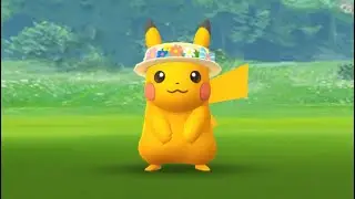 CATCHING NEW SHINY FLOWER HAT PIKACHU IN POK&Eacute;MON GO! Easter Event Eggstravaganza!