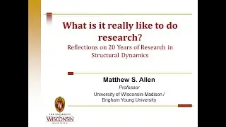 What is it really like to do research?  Reflections on 20 years of Research in Structural Dynamics