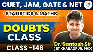 Doubts Class-148: CUET, JAM, GATE & NET | Mathstats @8810409392 Mathstats@8810409392