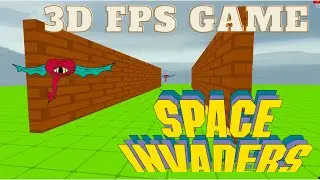 Space Invaders &ndash; a 3D FPS (First-Person Shooter) Game in Python with Ursina Engine