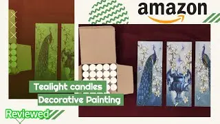 AMAZON BRAND Solimo Tea Light Wax Candles & SAF Photo Frame Review | Ideas for Festive Decoration