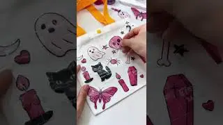 A pinky twist on Halloween with printable HTV🎀🖤💖    see more360p1
