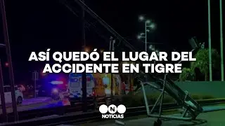 ASÍ QUEDÓ el LUGAR del ACCIDENTE en TIGRE - Telefe Noticias