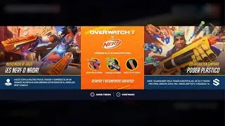 Trying out the NEW Nerf weapons Collab in Overwatch 2