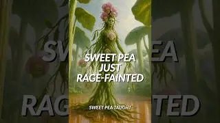 Sweet Pea Boundaries #plantcomedy #boundaries #ediblehumor