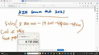 Grade 12 KNZ April common test 2021   Adjustment Affecting sales and cost of sales 1