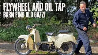 Flywheel and oil tap - barn find '50s Moto Guzzi Galletto! I Part 11