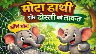 एक मोटा हाथी 🐘 | Hindi Nursery Rhyme | Kids Cartoon Song | Friendship Poem