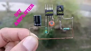 DIY AMPLIFIER WITH IC LM358 & TRANSISTOR D882