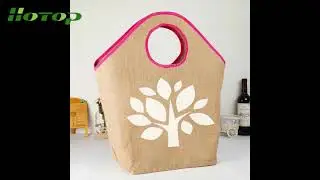 Newest Jute Beach Bag and Vintage Insulated Waxed Canvas Lunch Bag