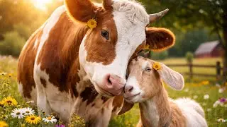 The Cow and Goat Who Showed True Loyalty and Kindness🐐😎