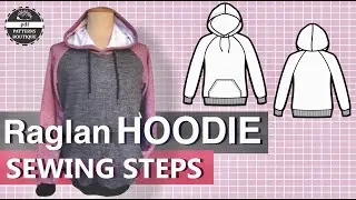 Raglan Hoodie for Men — Complete Sew-Along Tutorial (No Talking) | PDF Patterns Boutique