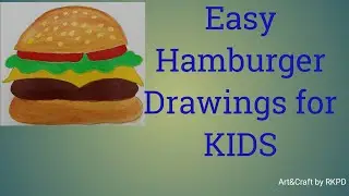 Easy Hamburger Drawing for KIDS