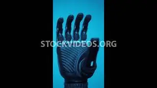stock video footage - mind-controlled artificial arm, prosthet...