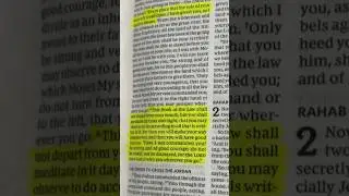 Scripture for today: Joshua 1:8-9