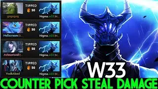 W33 [Razor] 200 IQ Counter Pick Steal Damage Sven Carry Dota 2