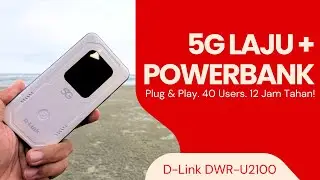 Hotspot 5G PowerBank?! D-Link DWR-U2100 Ni Padu! Portable 5G Masa Depan | moqMOQ Tube