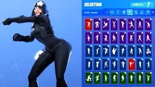 🔥 Fortnite Shadow Skully Outfit Showcase with All Dances & Emotes