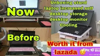 Unboxing Stand Laptop increased self Desktop Storage Desk Monitor Cooling