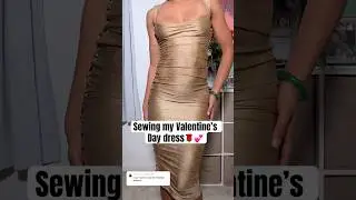 When the vision comes to life🤭 #sewing #sewingprojects #vdayoutfit #beginnersewing