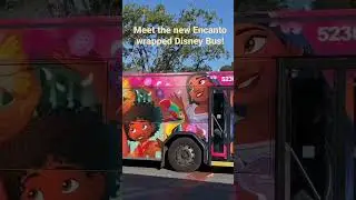 Finally saw the new #encanto #bus at #waltdisneyworld. #disneyparks #mirabelmadrigal #disney #bruno