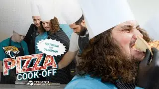 Jaguars O-Lineman and Sam Make Pizza at the Practice Facility | Jacksonville Jaguars