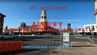 THE CITY OF ALBURY, NEW SOUTH WALES, AUSTRALIA - 4K SIGHTSEEING AND WALKING AROUND