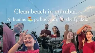 humne bhot sare shell 🐚 pakde🤭| mumbai ke beach pe aai goa vali vibe😚😍| rajodi beach in mumbai🏖️🏖️