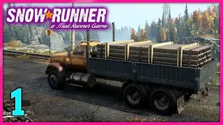 SnowRunner Gameplay Part 1 | Black River / Michigan