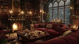 Snowy Winter Piano 🎹 Cozy Fire Sounds for Focus, Meditation and Deep Relaxation