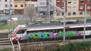 Barcelona graffiti trains 2019