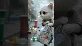 This little cat teaches the meaning of life's struggle💪#shotsvideo #viral #fyp #cat