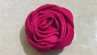 Easy to make a fabric rose / Diy fabric rose flower making at home / flower making with cloth