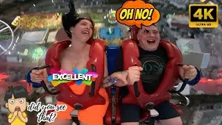 😰 Facing My Fear of Heights (Slingshot Edition) 🧗&zwj;♀️#slingshotride #rollercoaster #ncsmusic #fun