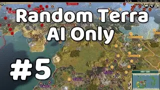 Most Cities Ever Given Up In a Peace Deal - Random Terra Civ 5 AI Only Battle #5