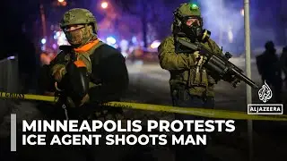Protest erupts in Minneapolis after ICE agent shoots Venezuelan man during raid