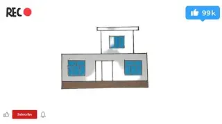 How to draw a house easy | House drawing | Art drawing | Architectural styles 