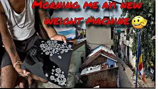 #Morning me aya Meesho parcel📦#weight machine👌