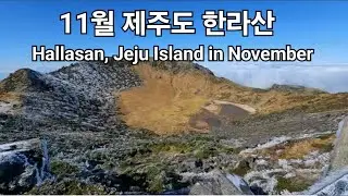 한라산.Hallasan, Jeju Island in November. #한라산등반 #한라산
