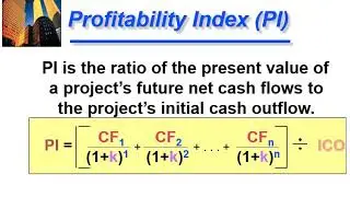 Profitability Index (PI) | Capital Budgeting Techniques