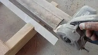 como fazer corte 45' em porcelanato, muito fácil.