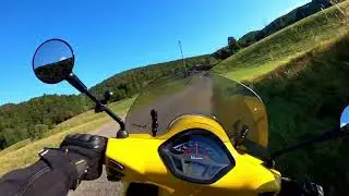 Vespa GTS 300 Jura ride Del&eacute;mont-Scheltenpass-Passwang
