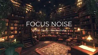 Deep Focus Library Brown Noise (2H22) | Study, ADHD, Work Concentration
