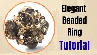 DIY Statement Ring That Looks Expensive | Crystal Beaded Ring Tutorial